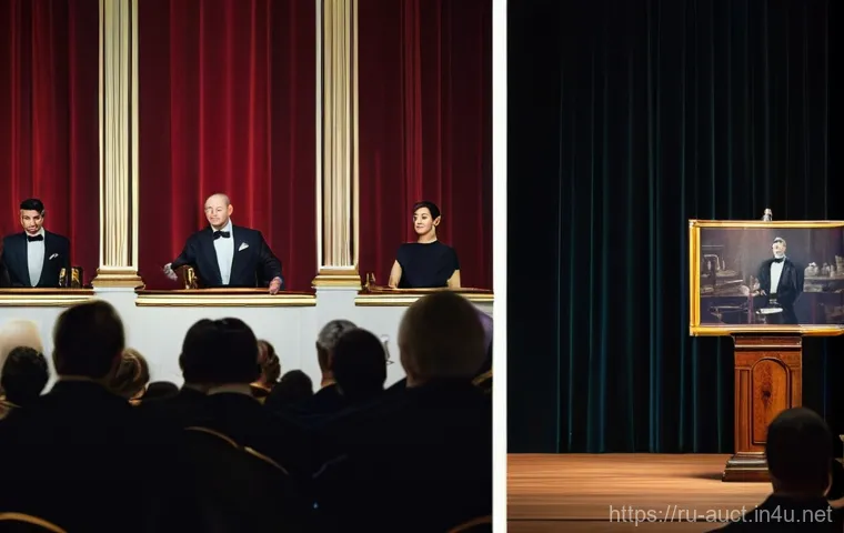 경매사 시험에서 높은 점수 받는 팁 - **Prompt:** A dynamic and technologically adept Russian auctioneer, dressed in a sharp business suit...