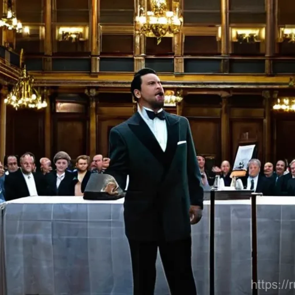 경매사 자격증의 활용도와 중요성 - **A Dynamic Auctioneer in a Grand Russian Setting:** A charismatic male or female auctioneer in thei...