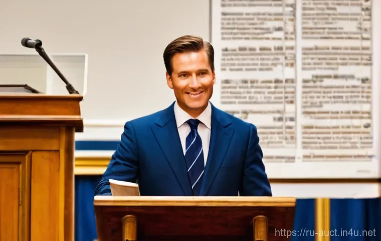 경매사 업무 일지 작성 방법 - **Prompt 2: Strategic Reflection**
    A sophisticated female auctioneer in her early 50s, dressed i...