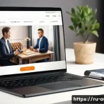 경매사 초보자 가이드 - An elegant online auction scene showcasing a sleek digital interface on a modern laptop screen, disp...