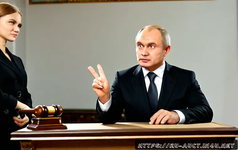 경매사 경력자 인터뷰 사례 - Photorealistic editorial interview scene in a modern Russian auction house, experienced middle-aged ...